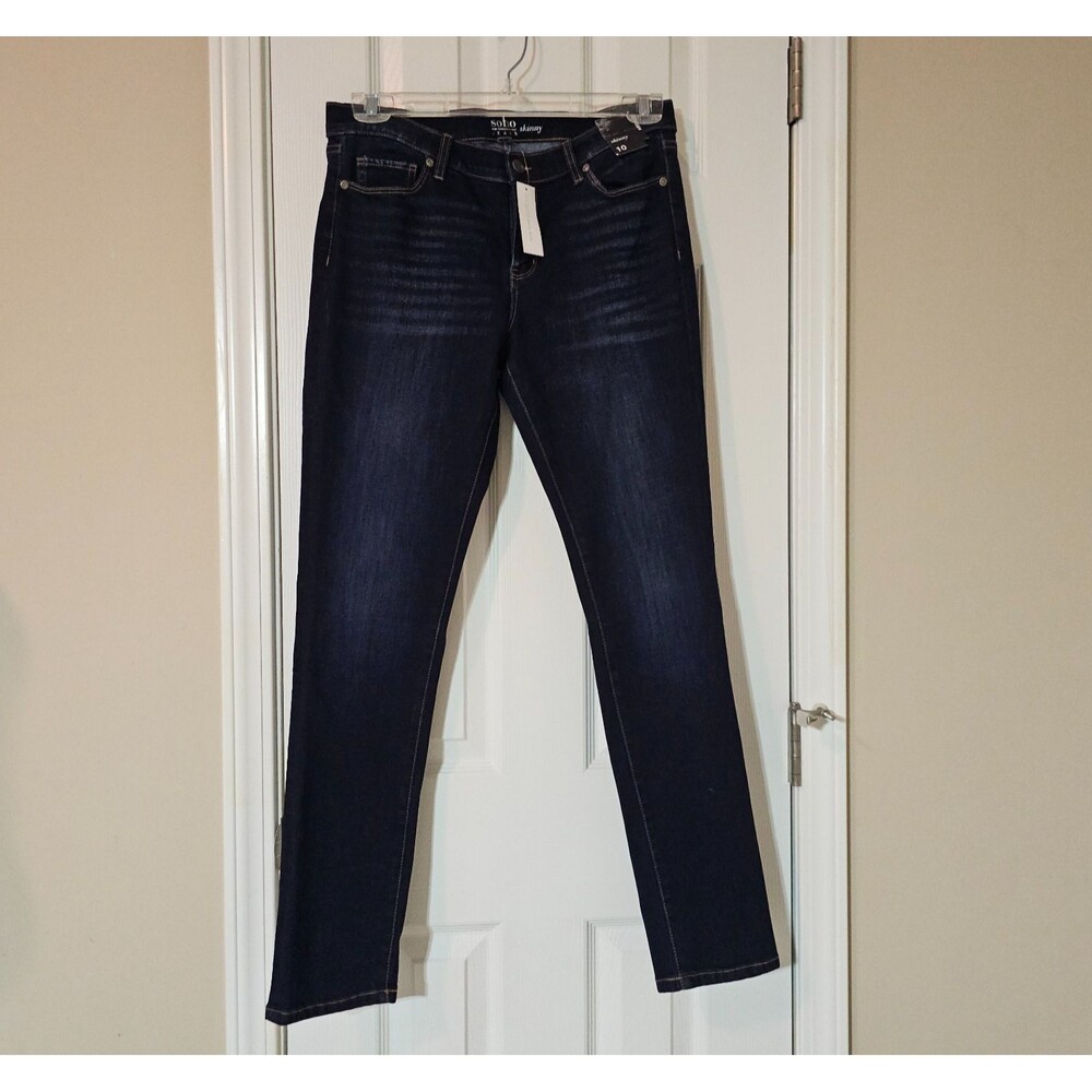 SOHO NY&CO Women's Size 10 Skinny Jeans Blue Dark NWT NEW
